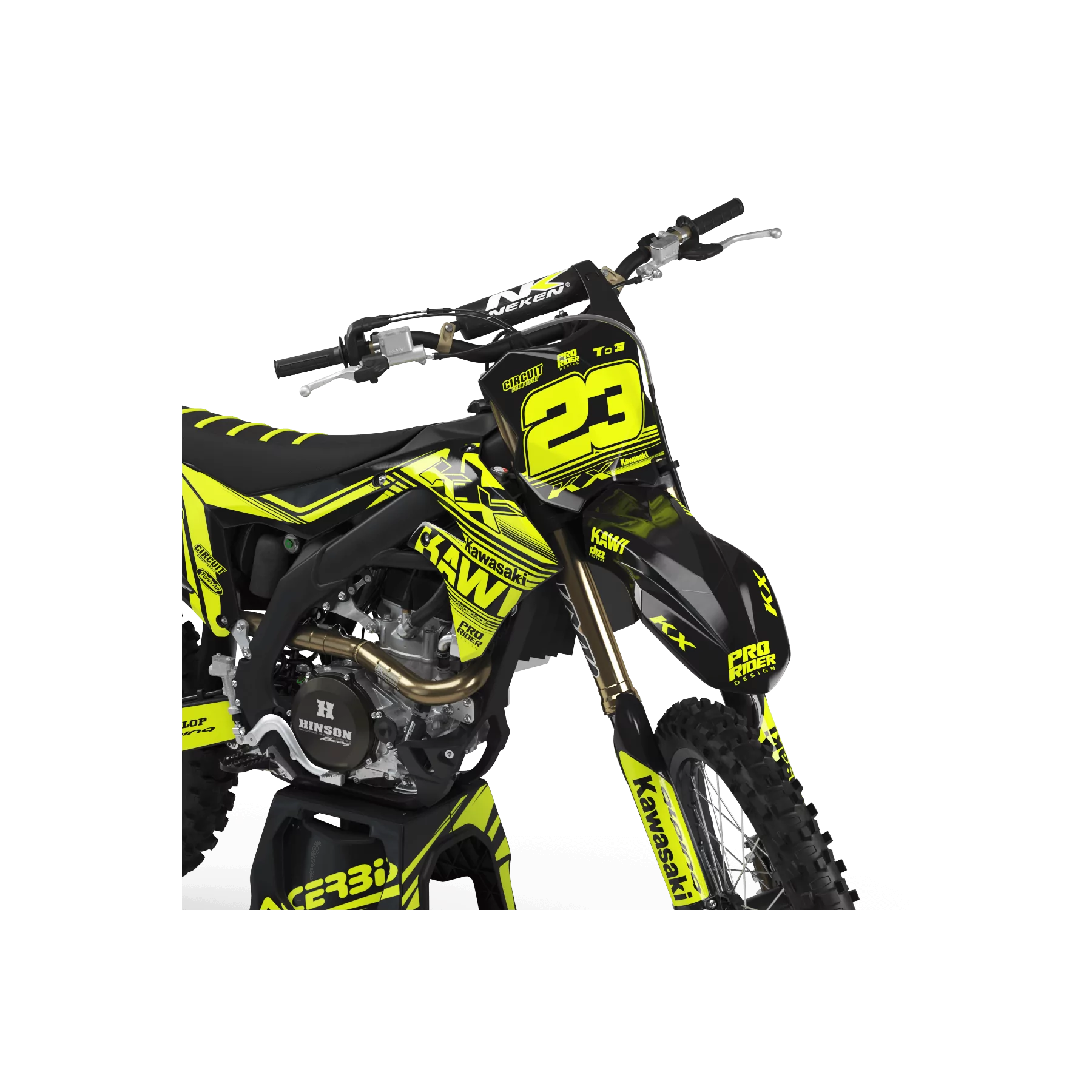 Kit adhesivos moto Kit adhesivos FLUO PERSO KAWI CIRCUIT