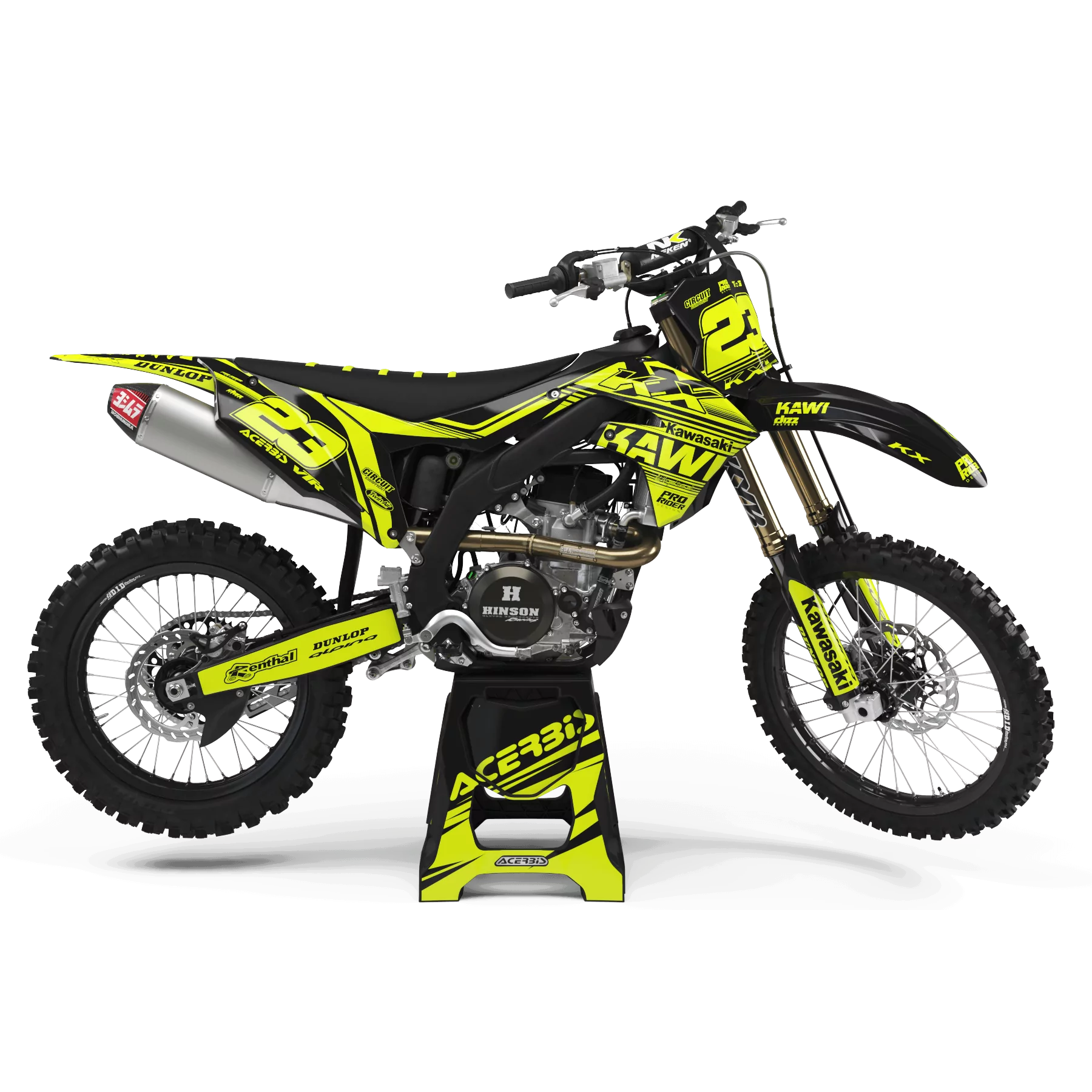 Kit adhesivos moto Kit adhesivos FLUO PERSO KAWI CIRCUIT