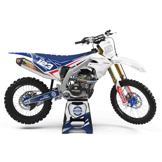 Stickerset moto STICKERSET Motocross KAWASAKI EVS PATRIOT