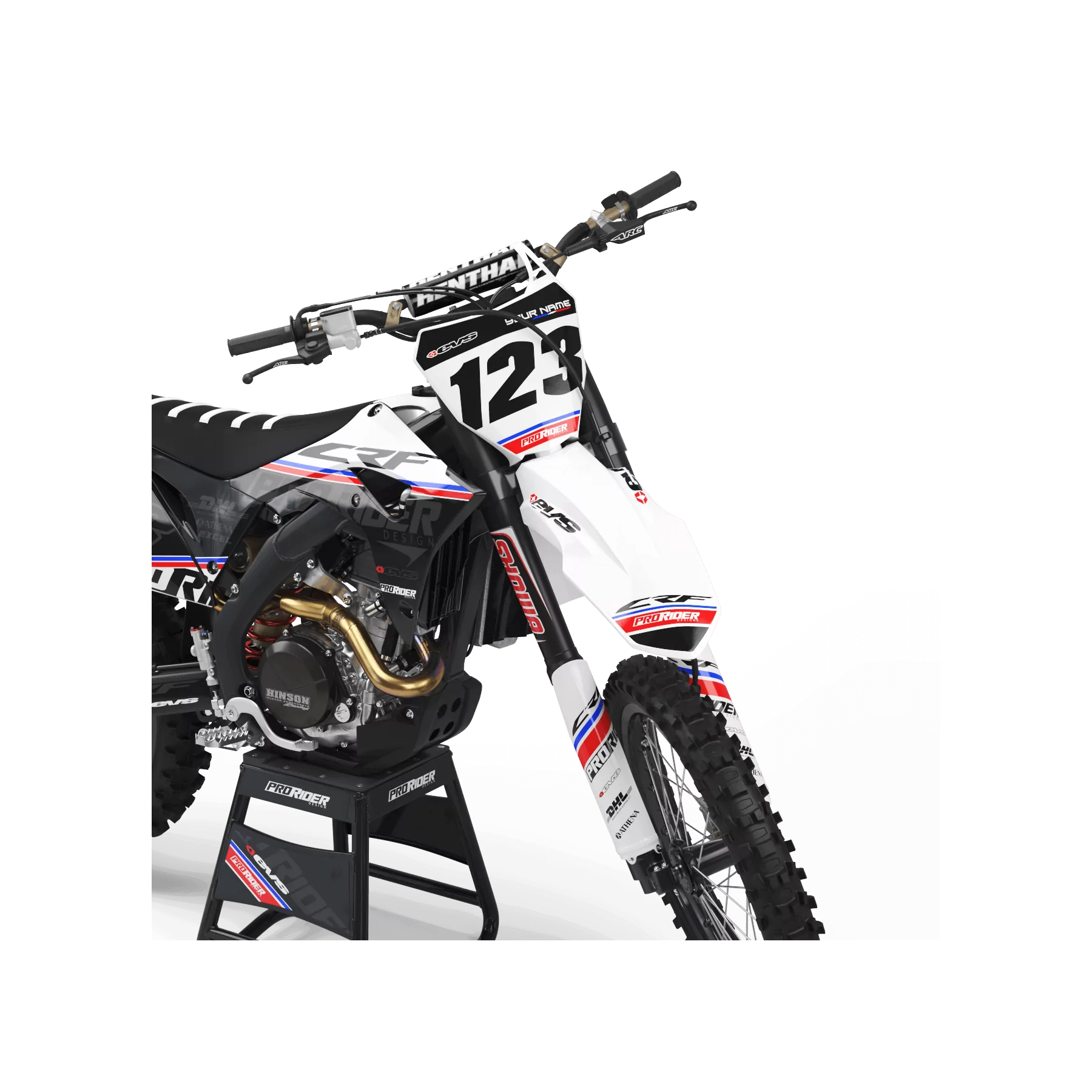 Kit adesivos moto KIT ADESIVOS Motocross HONDA EVS FRENCH TOUCH