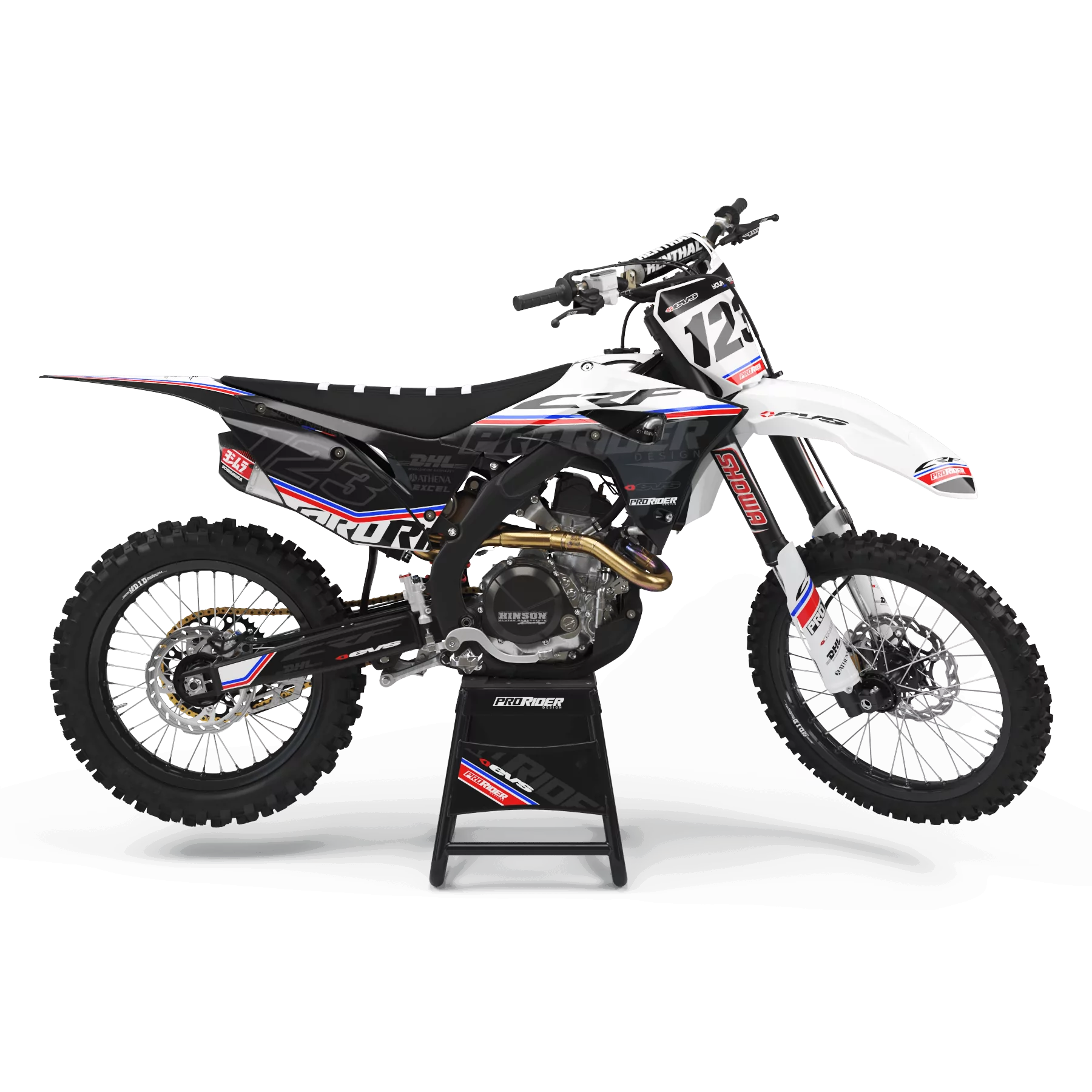Kit adesivos moto KIT ADESIVOS Motocross HONDA EVS FRENCH TOUCH
