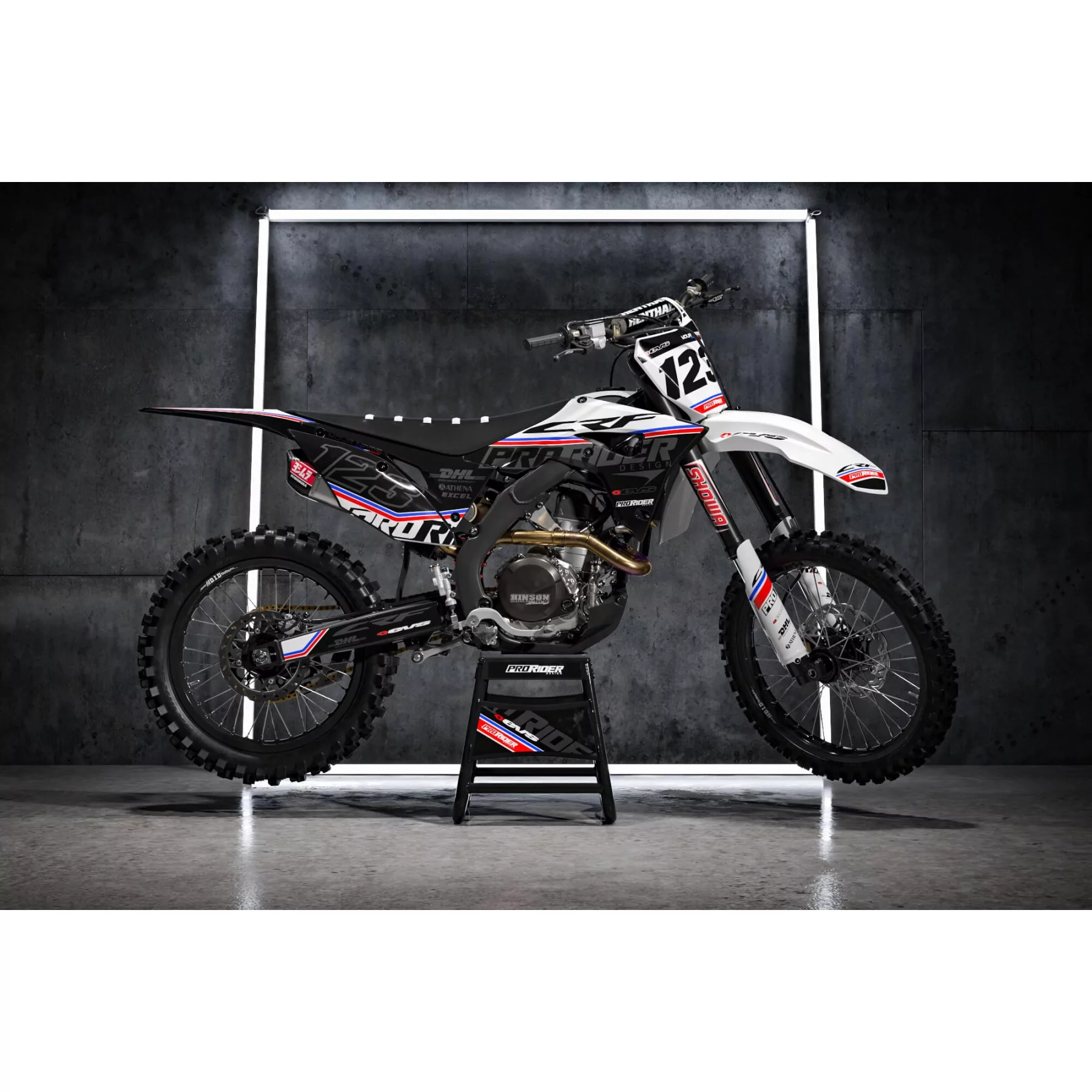 Kit adesivos moto KIT ADESIVOS Motocross HONDA EVS FRENCH TOUCH