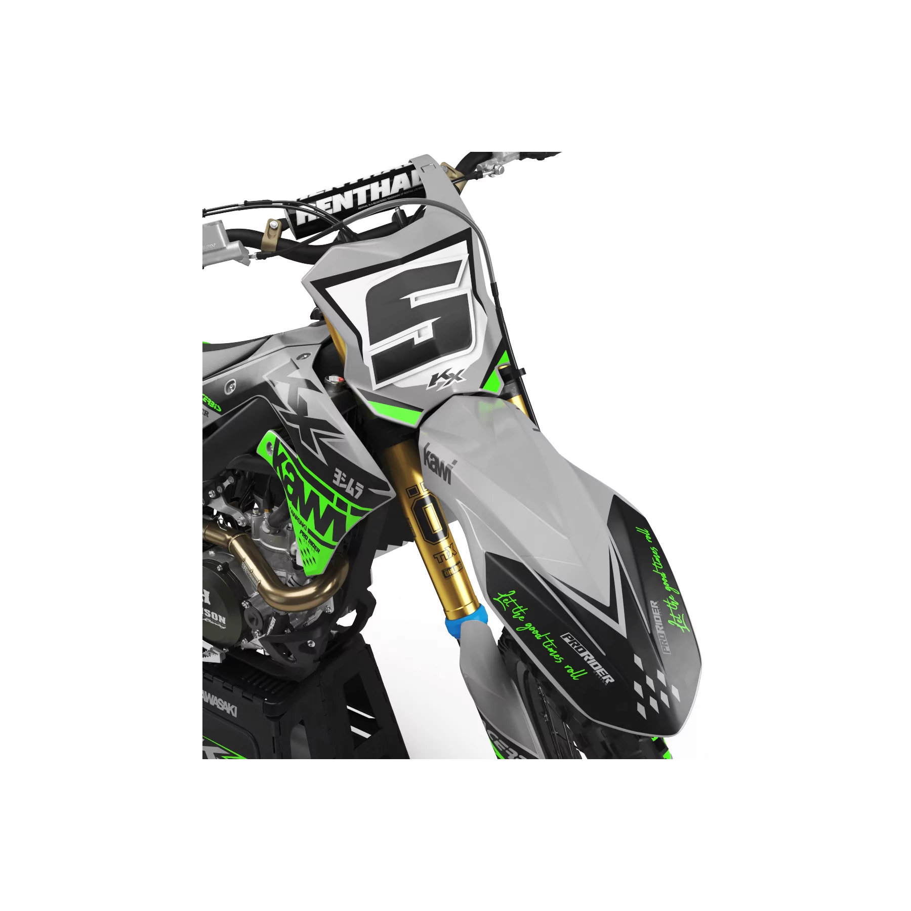 Motorcycle GRAPHICS kit Graphics Motocross KAWASAKI MATE FINISH