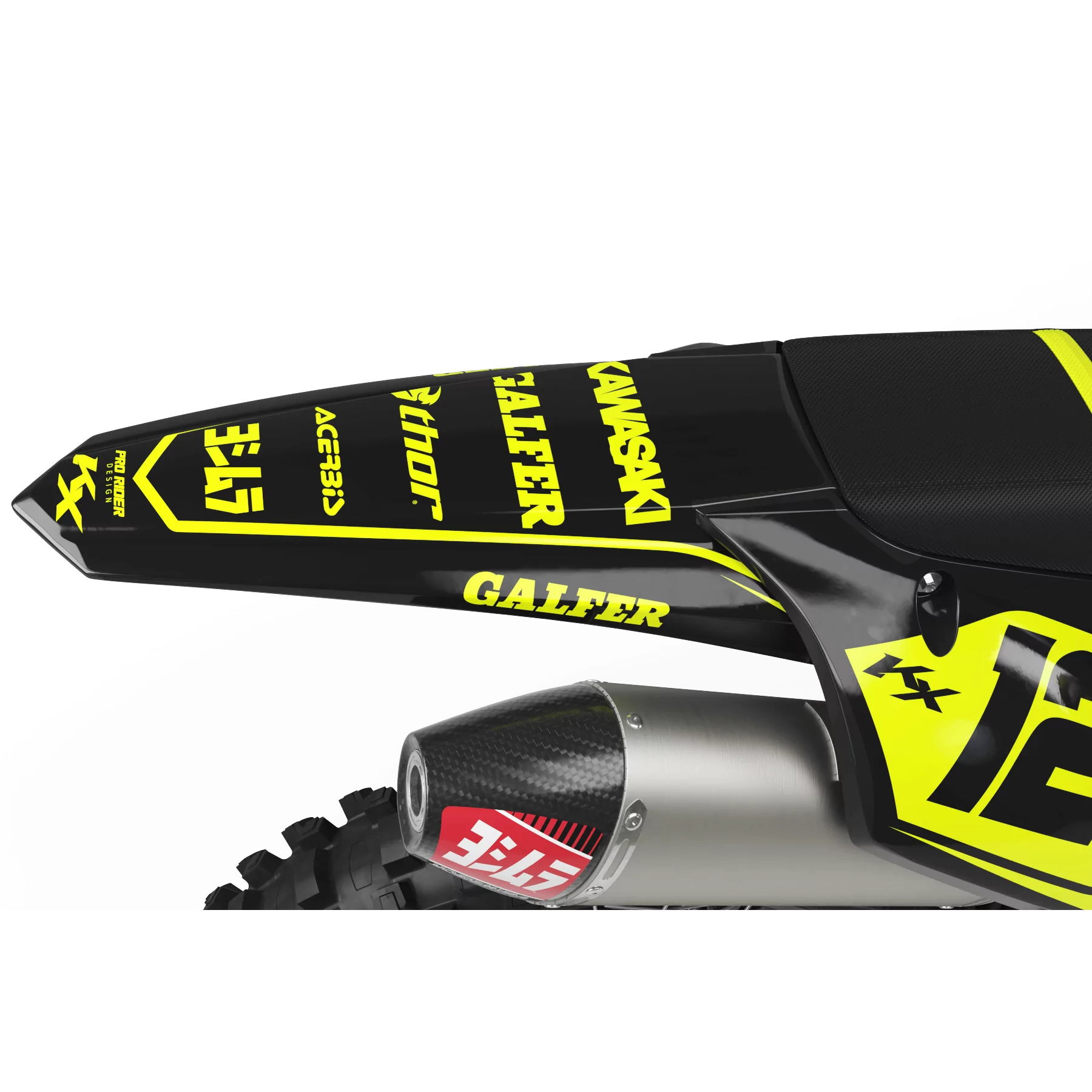 Kit adesivos moto Kit adesivos Motocross FLUO PERSO KAWI YOSHI