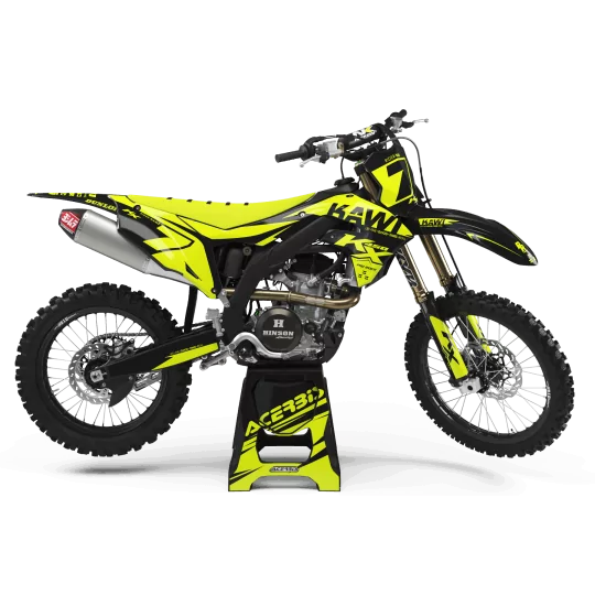 Kit adesivos moto Kit adesivos Motocross FLUO PERSO KAWI SUPER PRO