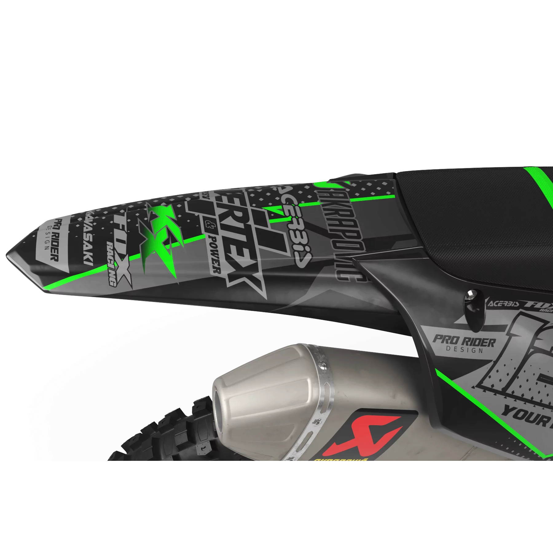 STICKERSET moto Stickerset Motocross KAWASAKI VERTEX (REF:PRDA39B1)