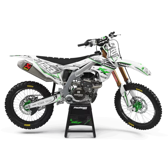 STICKERSET moto Stickerset Motocross KAWASAKI VERTEX WIT (REF:PRDA39B3)