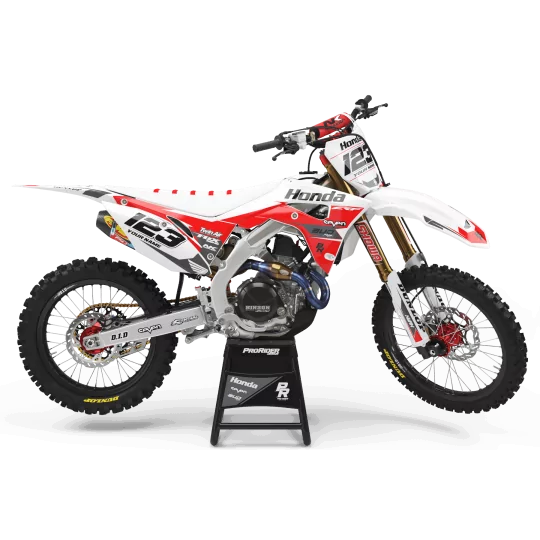 Kit adesivos moto Kit adesivos Motocross CRF HONDA BUD RACING VERMELHO|BRANCO (REF:PRDA36A6)