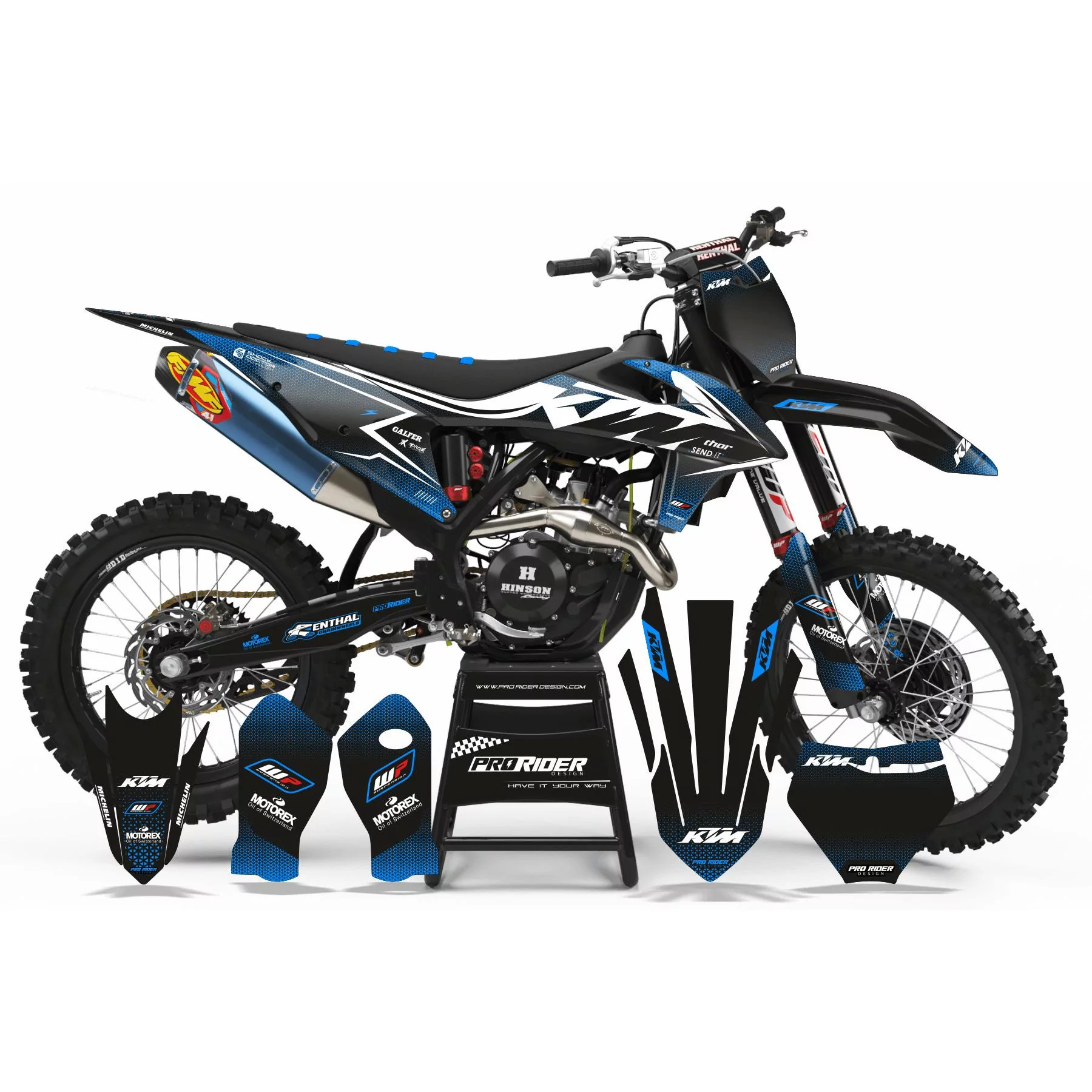 Kit adhesivos moto KIT ADHESIVOS Motocross KTM PERSO STOK LIFE