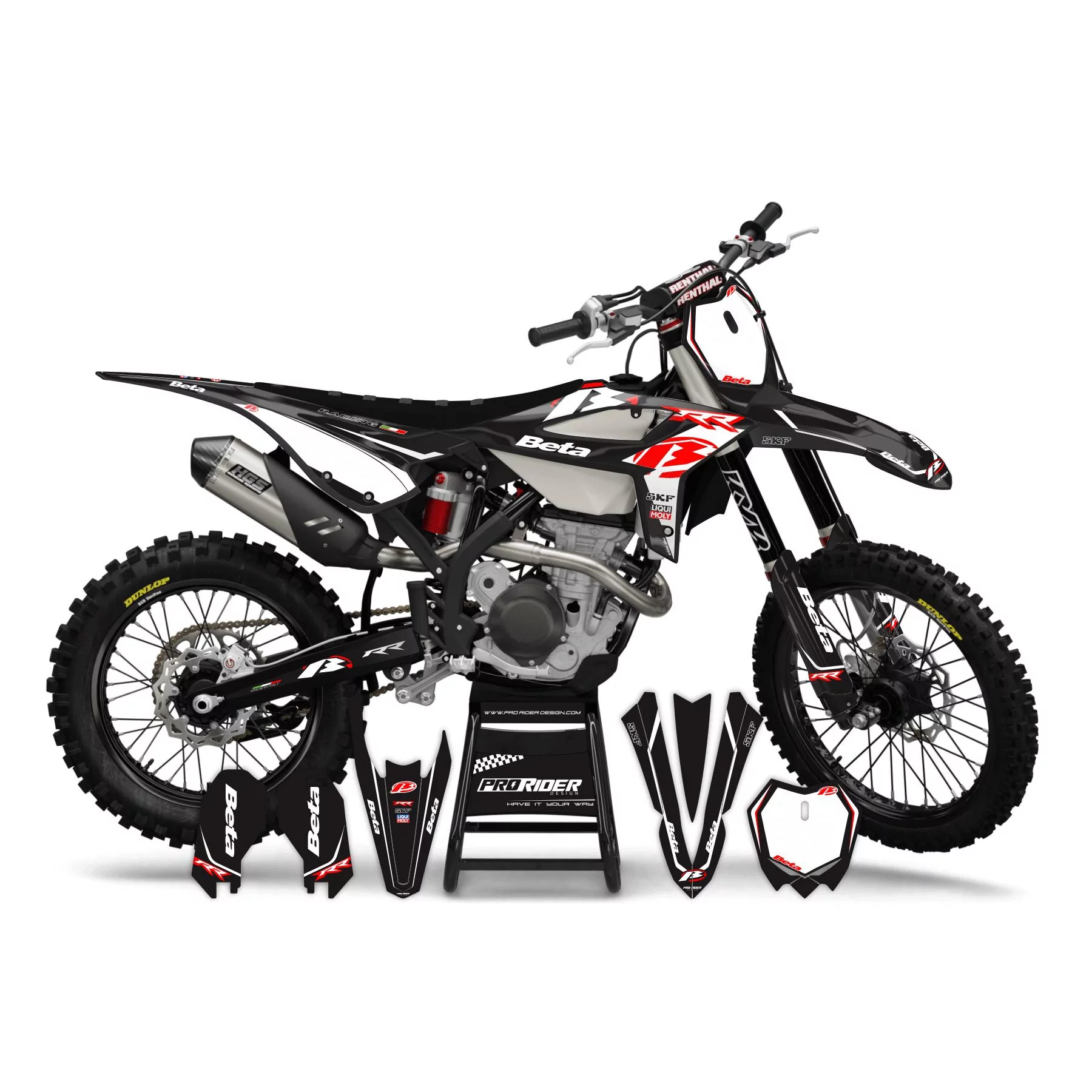 Stickerset motor STICKERSET MOTOCROSS BETA ALL 'RIDERS T2