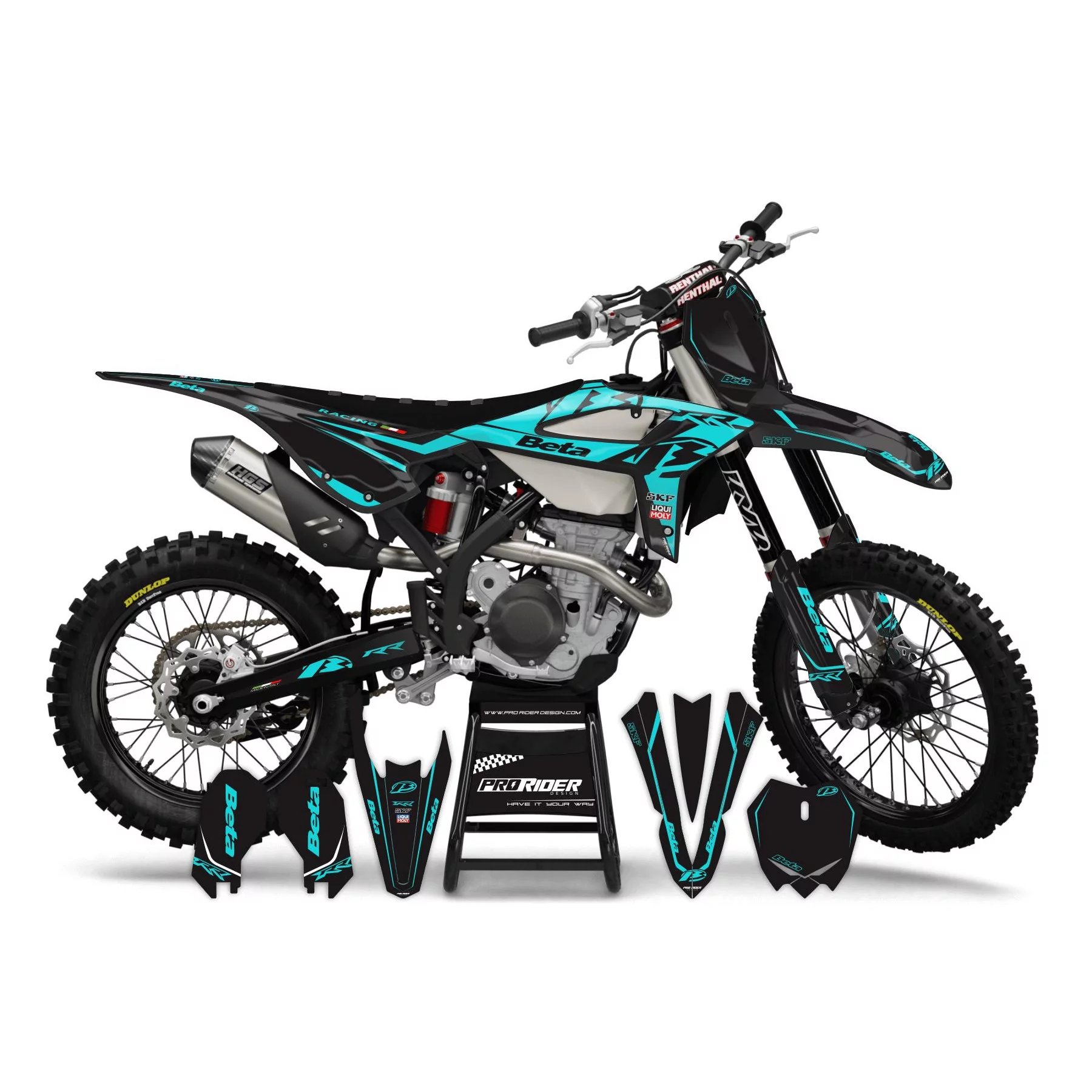 Kit adesivos moto KIT ADESIVOS MOTOCROSS BETA ALL 'RIDERS C4