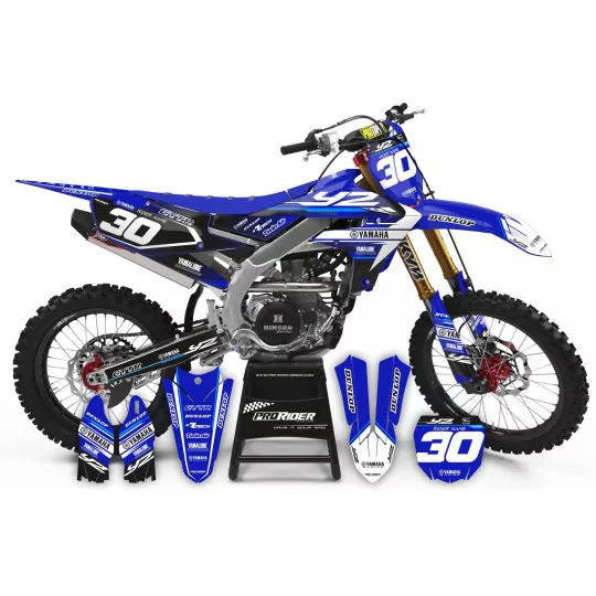 Motorcycle graphics kit CUSTOM Motocross GRAPHICS YAMAHA FACTORY RACING BLUE