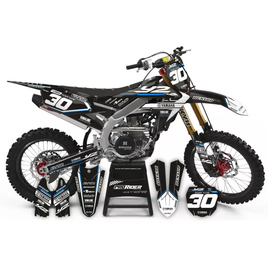 Moto stickerset STICKERSET Motocross PERSO YAMAHA FACTORY RACING BLACK