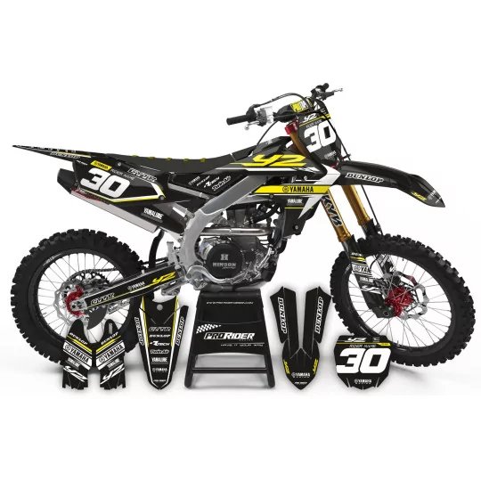 Moto stickerset STICKERSET Motocross PERSO YAMAHA FACTORY RACING YELLOW