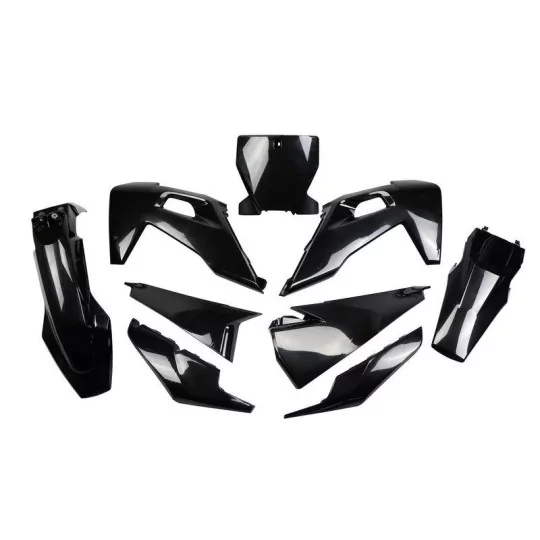 Kit adhesivos moto Kit plásticos UFO Husqvarna 125/250 TC 250/350/450 FC 2019 Negro