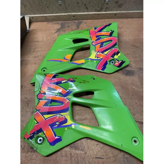 Motorcycle graphics graphics replica tank side panels for 200 KDX