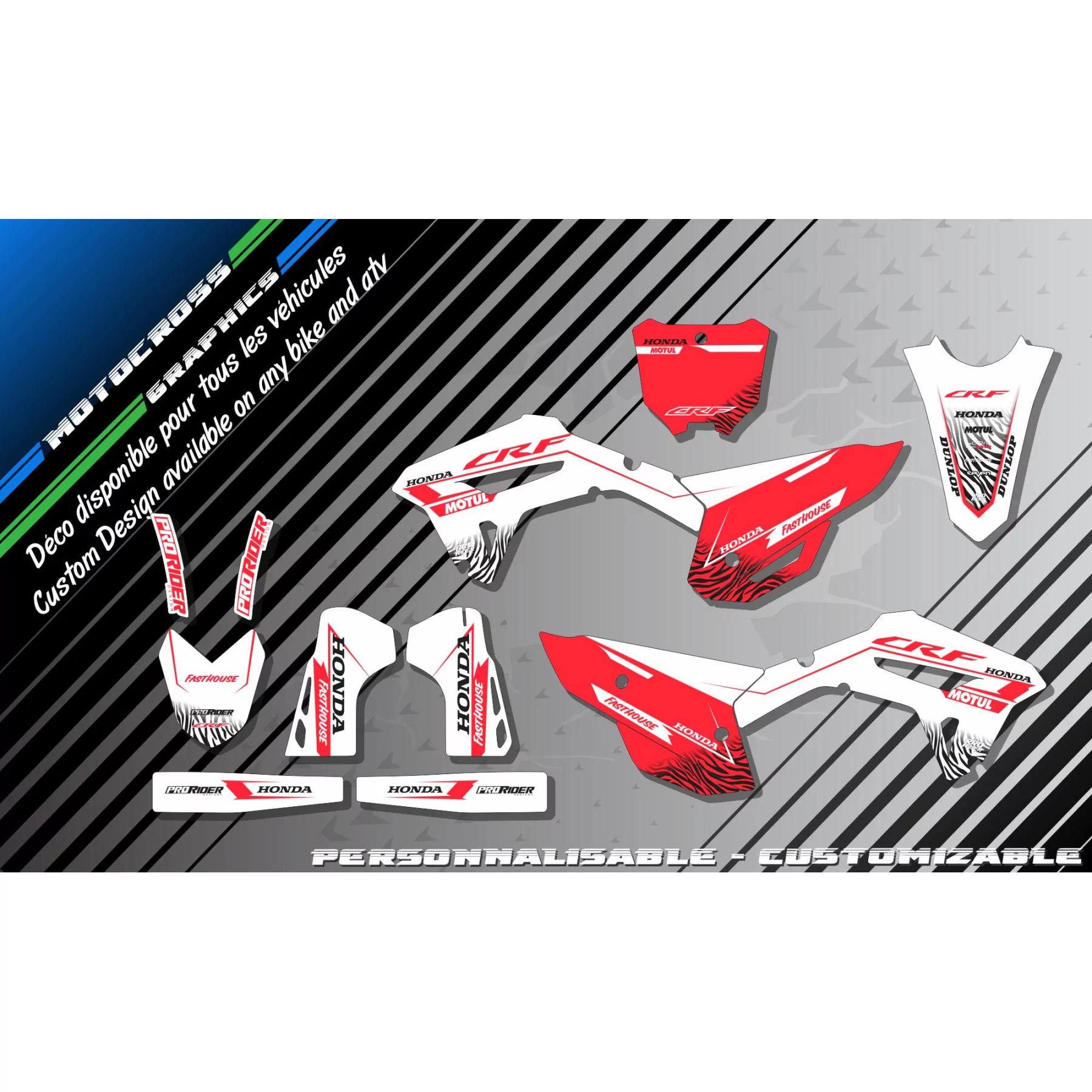 Moto stickerset Stickerset compleet 250 CRF 2022