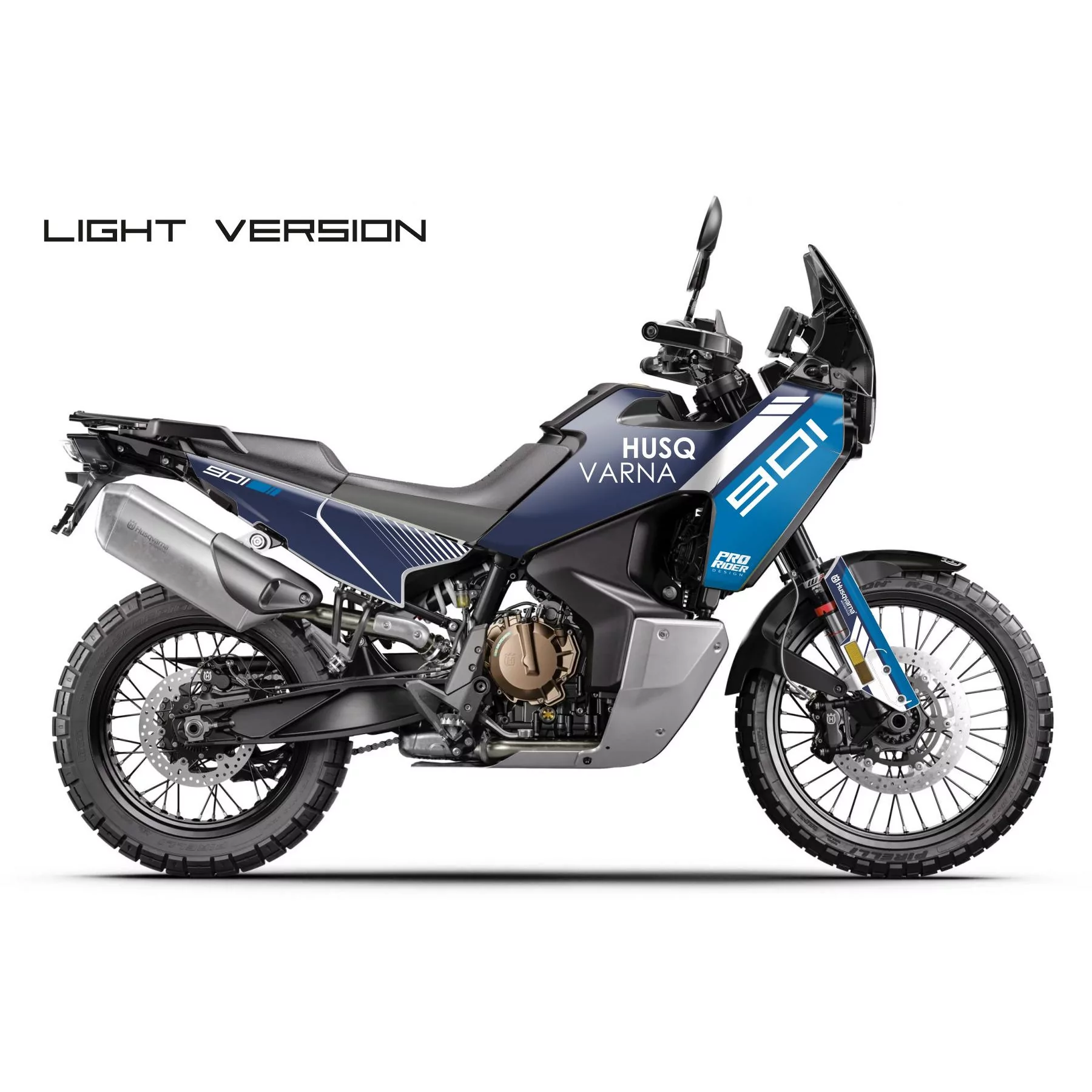 Moto stickerset Stickerset 901 NORDEN upline blue