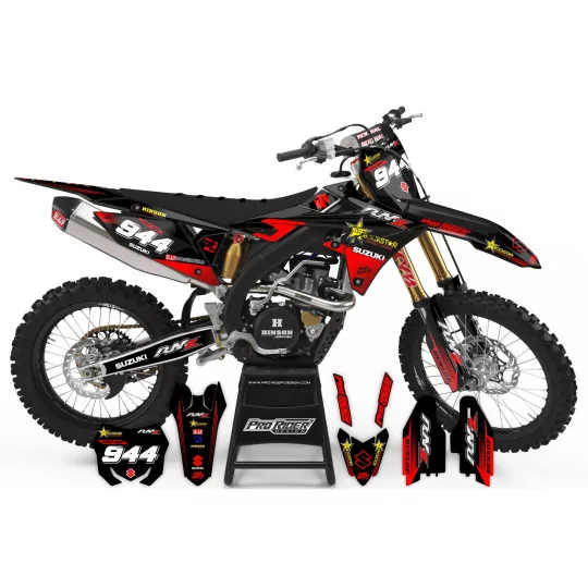 Moto stickerset STICKERSET Motocross SUZUKI PERSO OSTIL .SIX