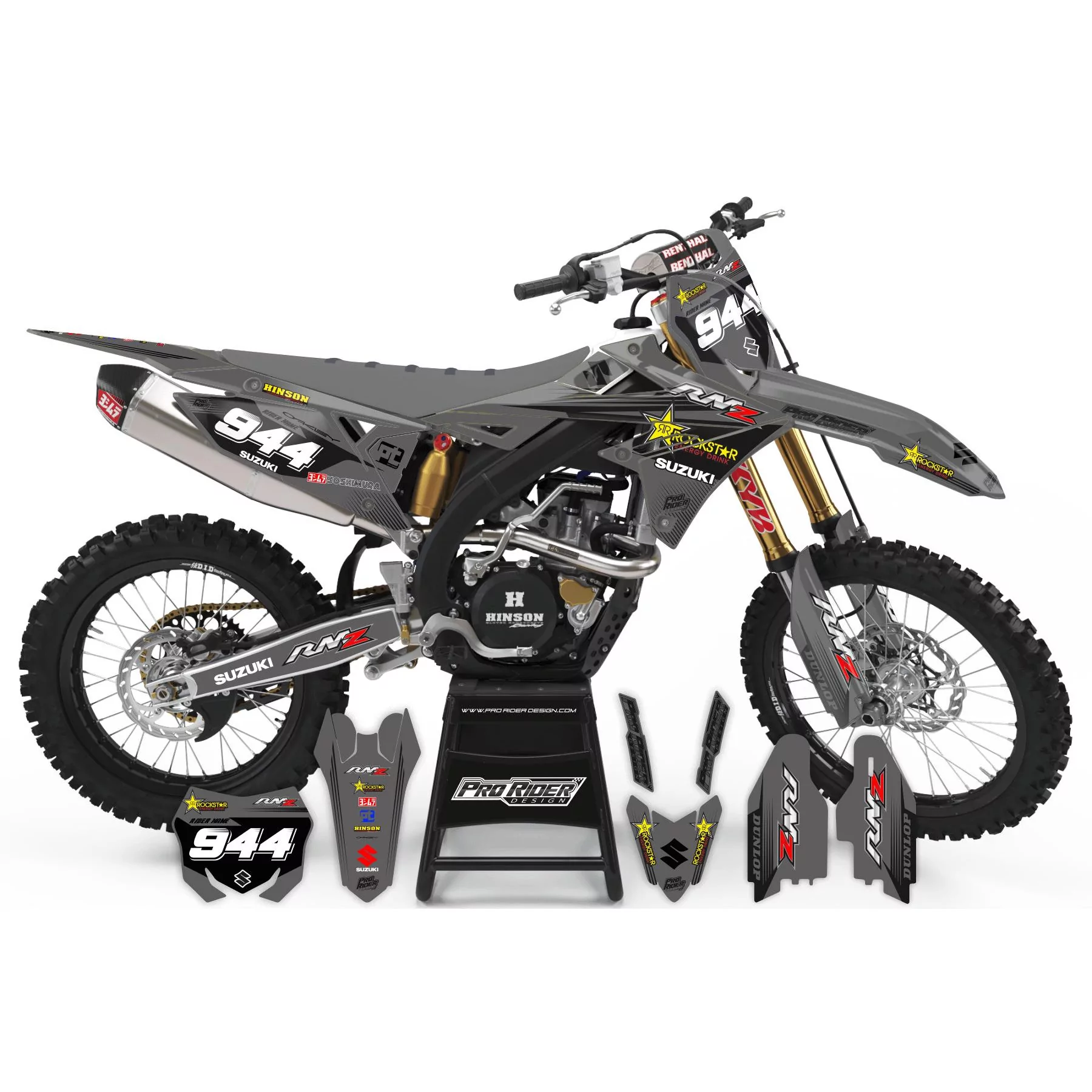 Motorrad-Dekorkit DEKOR Motocross SUZUKI PERSO OSTIL .7
