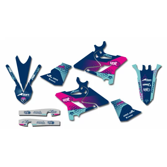 GRAPHICS moto kit GRAPHICS UNIT NAVY for 125-250 YZ 15-21