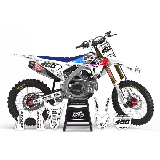 Kit adesivos moto Kit adesivos Motocross perso HONDA MX TEST gradient