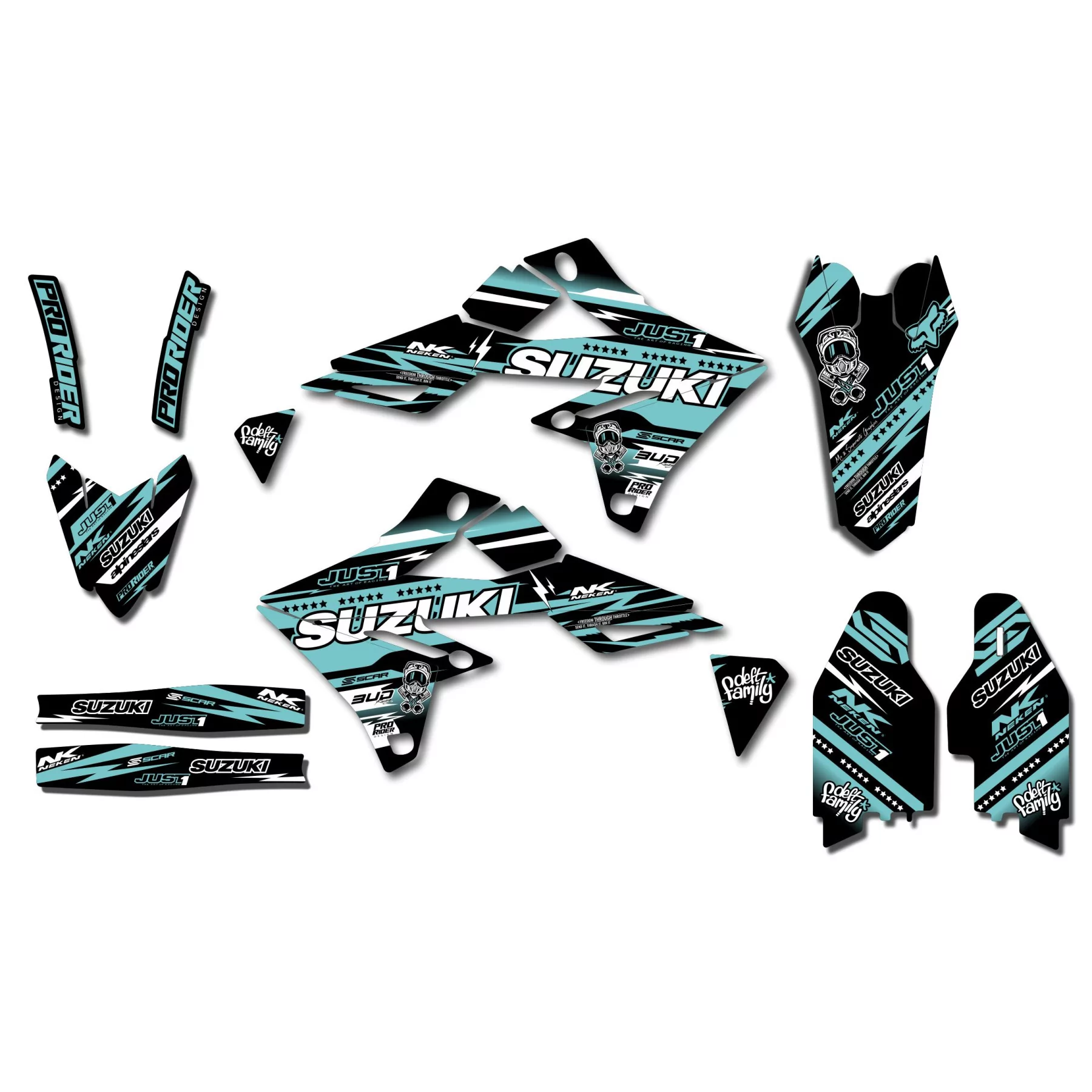 Kit déco moto Kit déco 250 RMZ 19-21 - 450 RMZ 18-21