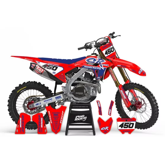 Kit adesivos moto Kit adesivos Motocross HONDA MX TEST REDRED