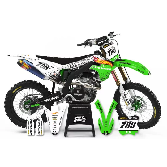 Kit adesivos moto KIT ADESIVOS Motocross KAWASAKI Hotwheels Edition