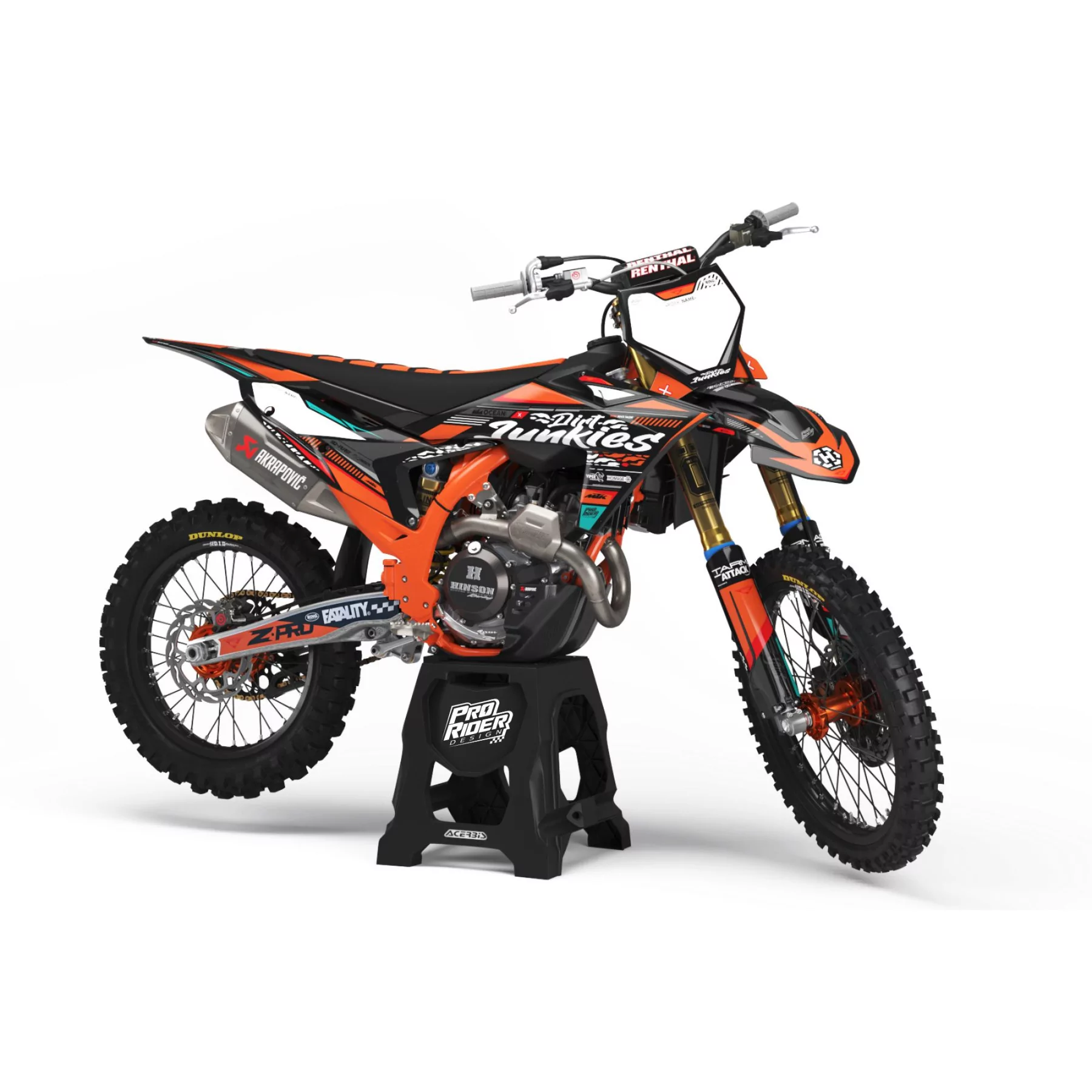 Stickerset moto Stickerset Motocross voor KTM PERSO ATTACK