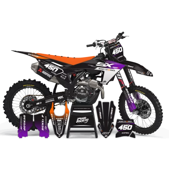 KIT ADESIVOS moto KIT ADESIVOS Motocross para KTM personalizado KRUZZ black