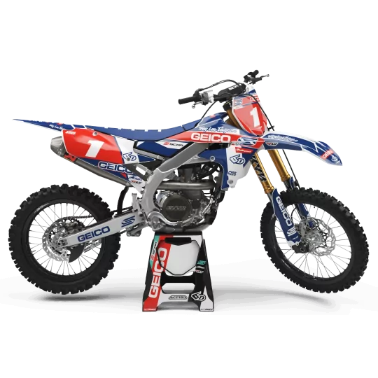 Motorstickerset Stickerset perso GEICO YAMAHA