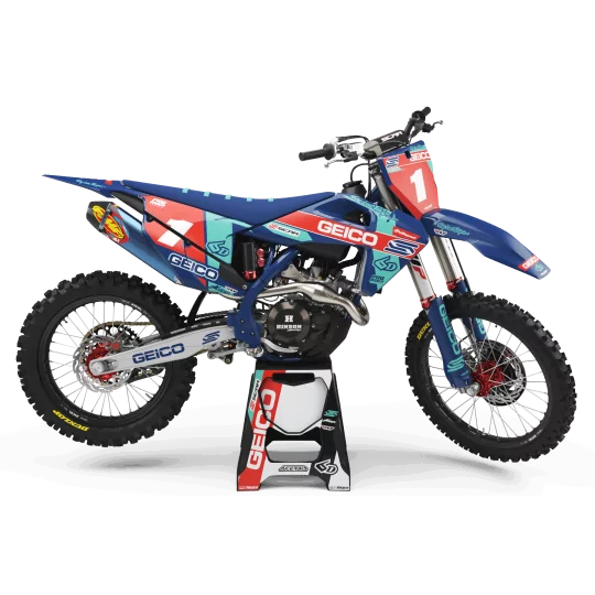 Kit adesivos moto Kit adesivos personalizado GEICO HUSQVARNA