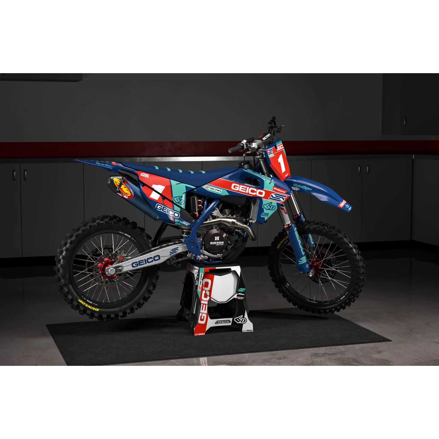 Kit adesivos moto Kit adesivos personalizado GEICO HUSQVARNA