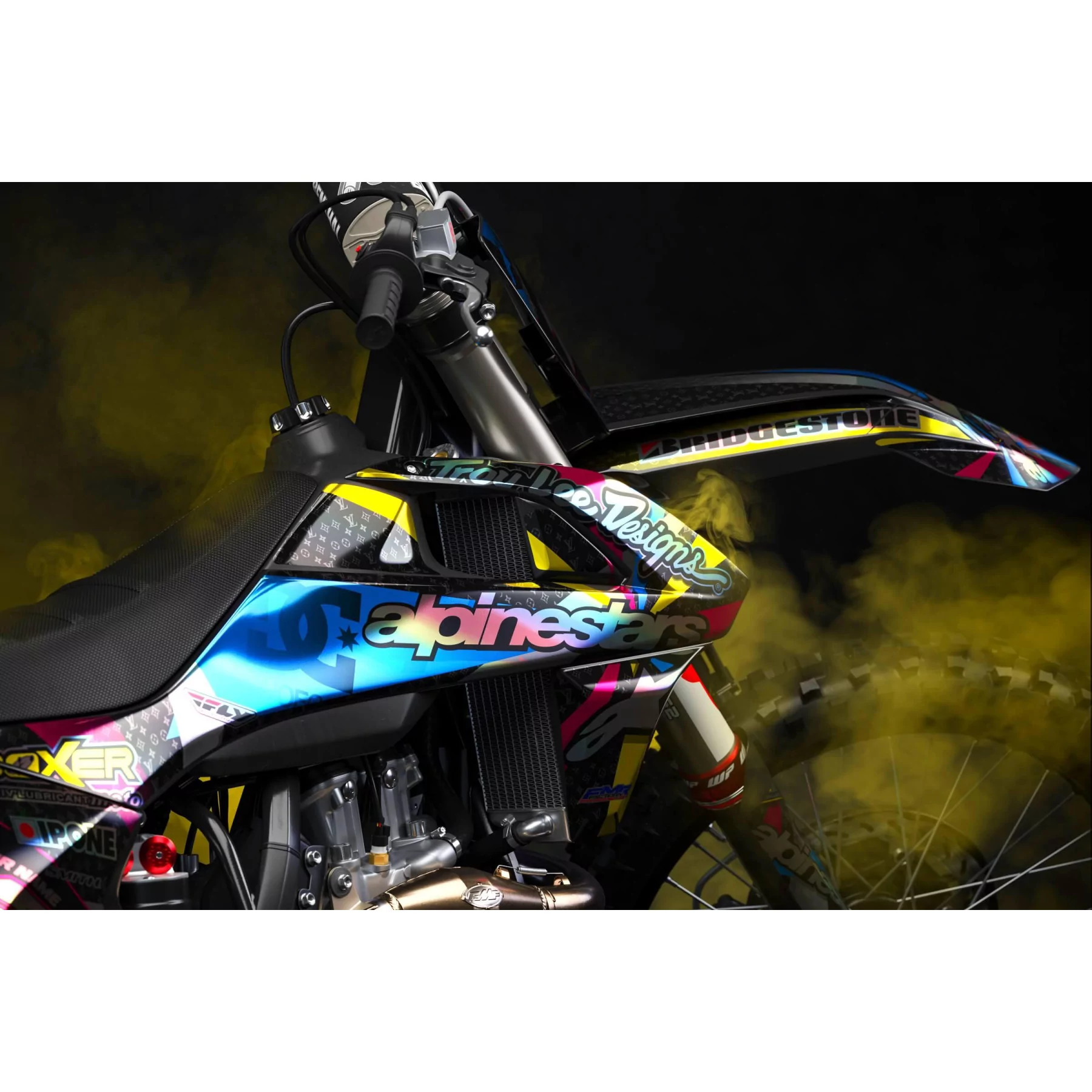 Stickerset motor OPTIE FULL CHROME of FULL CHROME HOLOGRAPHIC