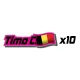 Dekor Motorrad IDENTITÄTS- UND FLAGGEN-/NUMMERNAUFKLEBER