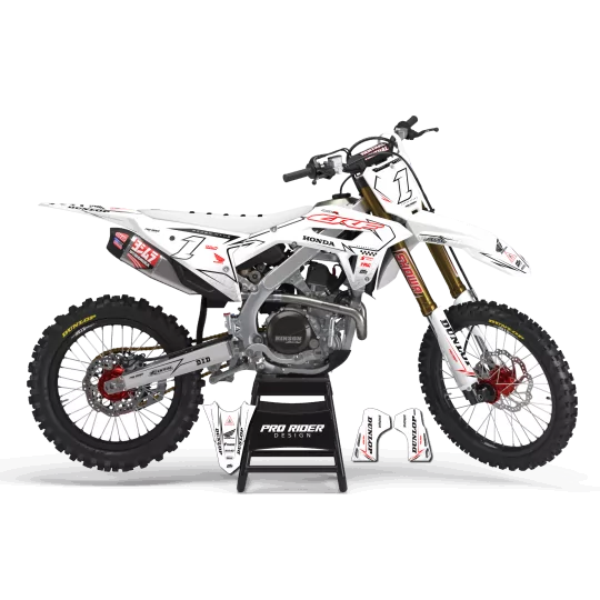 Kit adesivos moto KIT ADESIVOS Motocross HONDA SKYBOUND WHITE