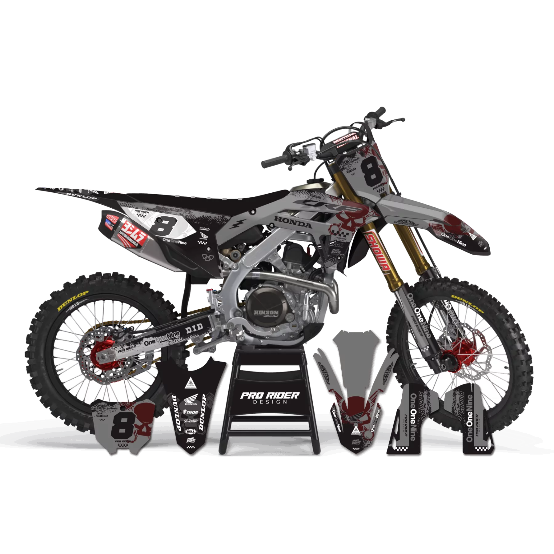 Kit adhesivos moto KIT ADHESIVOS Motocross HONDA DANGER GR