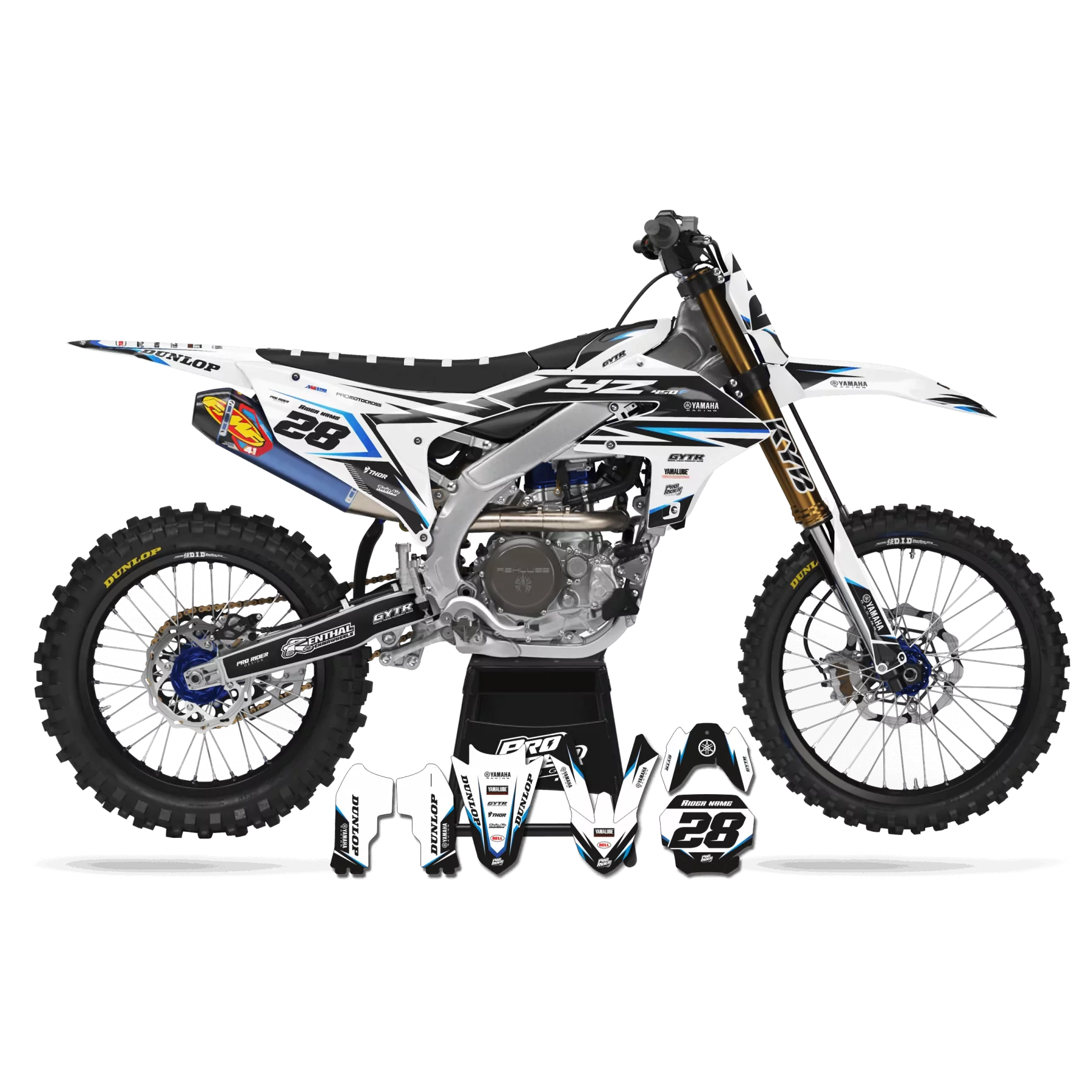graphics kit motorcycle Motocross YAMAHA PERSO JET-POWERED