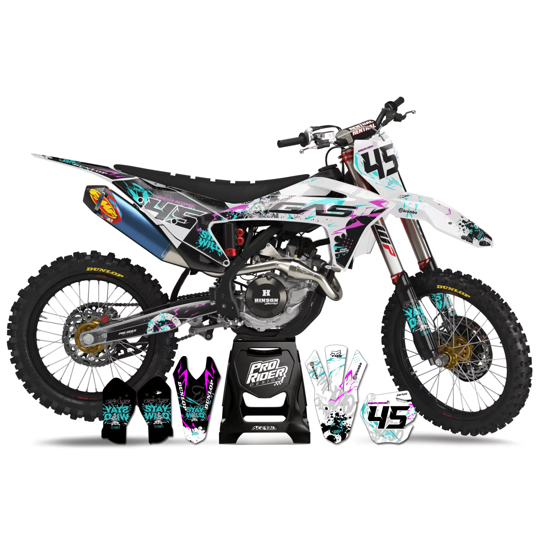 Dekor Motorrad Dekor GASGAS WILD SUMMER