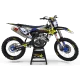 Kit déco moto KIT DECO MOTOCROSS PERSO ROCKSTAR Édition Limitée bleu (ref:prda19e)