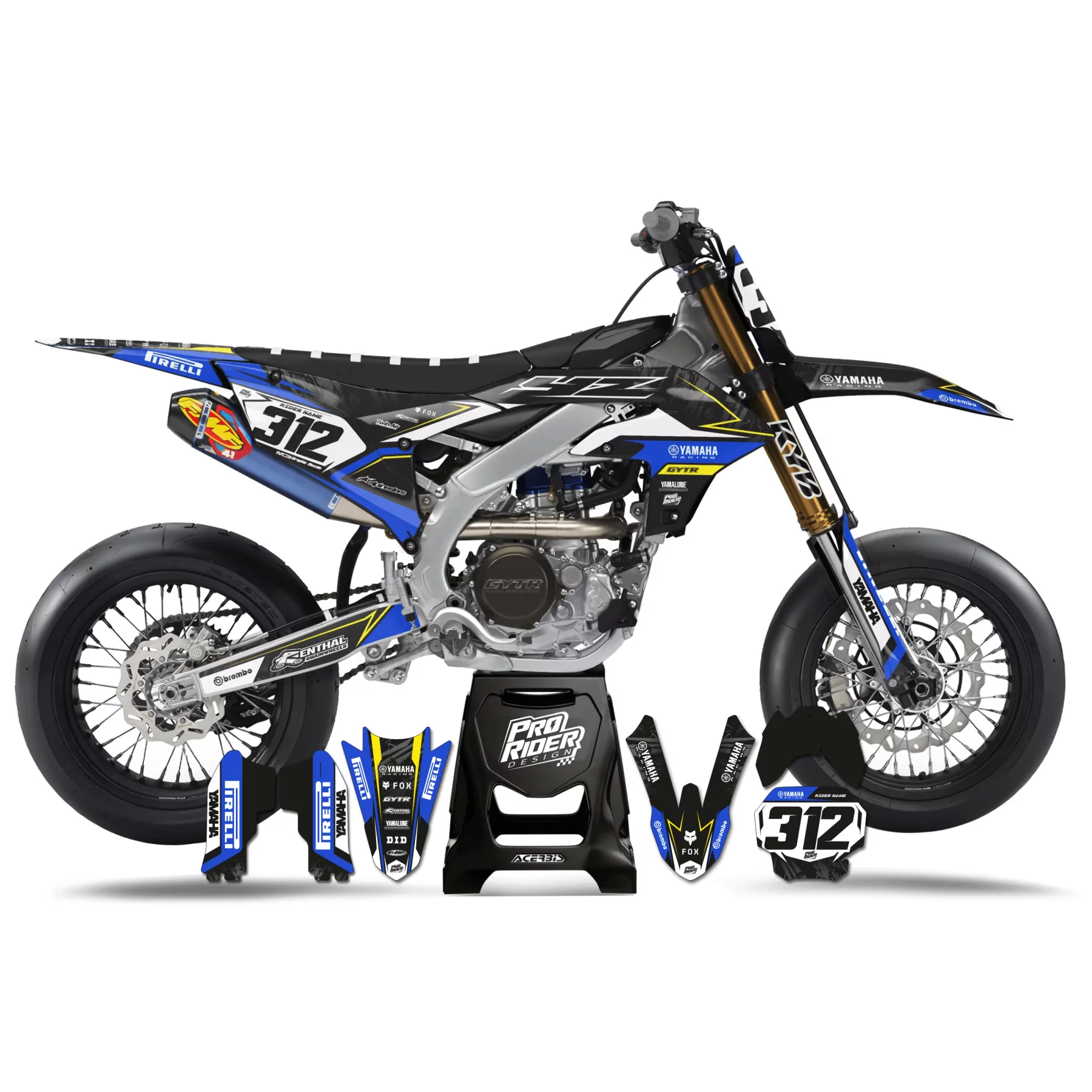 Stickerset motor Stickerset Motocross en Supermot YAMAHA CRASTY