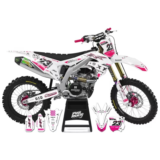 Kit adesivos moto KIT ADESIVOS MOTOCROSS KAWASAKI CYBER_GRAPHIC_PINK