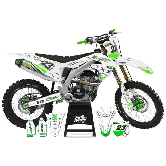 Kit adesivos moto KIT ADESIVOS MOTOCROSS KAWASAKI CYBER_GRAPHIC_GREEN