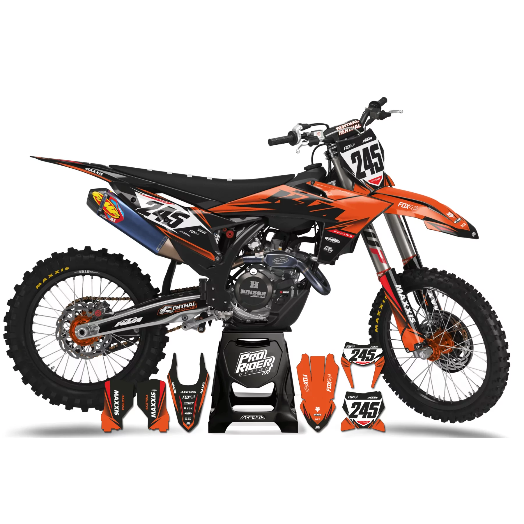 Stickerset motor Stickerset Motocross perso PROF_ADAPT