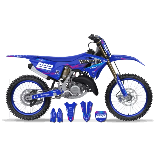 Kit adesivos moto Kit adesivos Motocross YAMAHA PERSO BLUE MATADOR