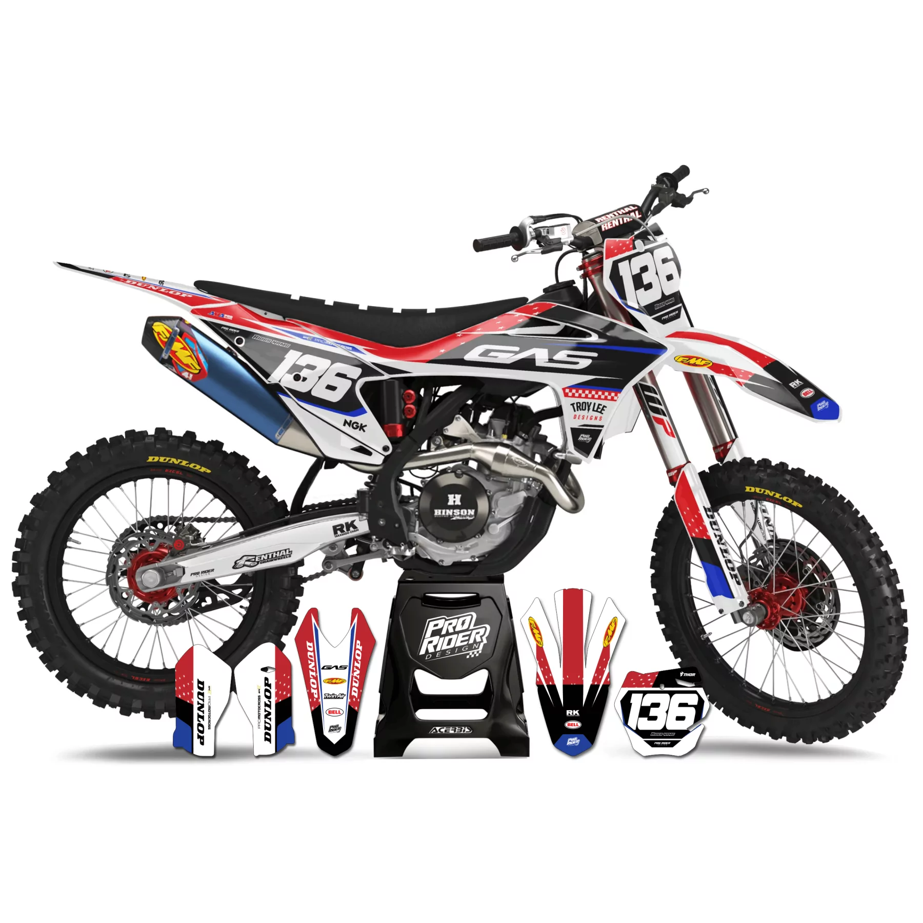 Kit adesivos moto Kit adesivos GASGAS HORIZON