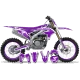 Kit adhesivos moto Kit adhesivos Motocross YAMAHA CARTOON MANGA BRUSH PURPLE/WHITE