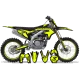 Dekor Moto Dekor Motocross YAMAHA CARTOON MANGA BRUSH BLACK/NEON