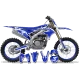 Dekor Moto Dekor Motocross YAMAHA CARTOON MANGA BRUSH WHITE/BLUE